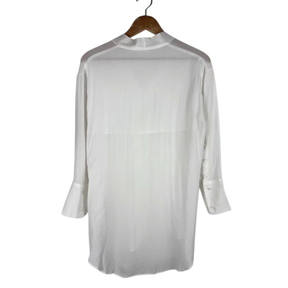 Helmut Lang P / XS‎ Mist Oversized Viscose Button Down Optic White Professional - Picture 4 of 10